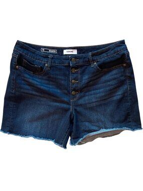 Women's SONOMA Cut-Off Denim Button-Fly Shorts BLUE Size 16 / 5" Inseam
